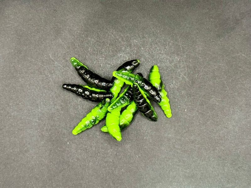 Forellen-Spezis | Mini Puff  Black Chartreuse 28 mm UV Active