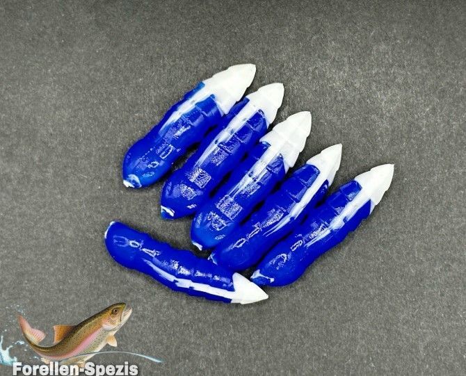 Forellen-Spezis | Hammer Blauw wit - zalm 8 stuks