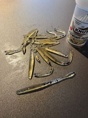 Forellen-Spezis | Knut Transparant zwart Glitter 8 stuks