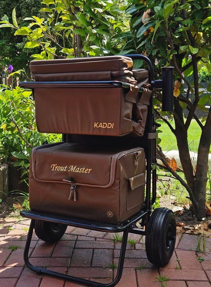 Trout Master forel Kaddi, de ideale transporteur voor het vissen op forel en zalmforel