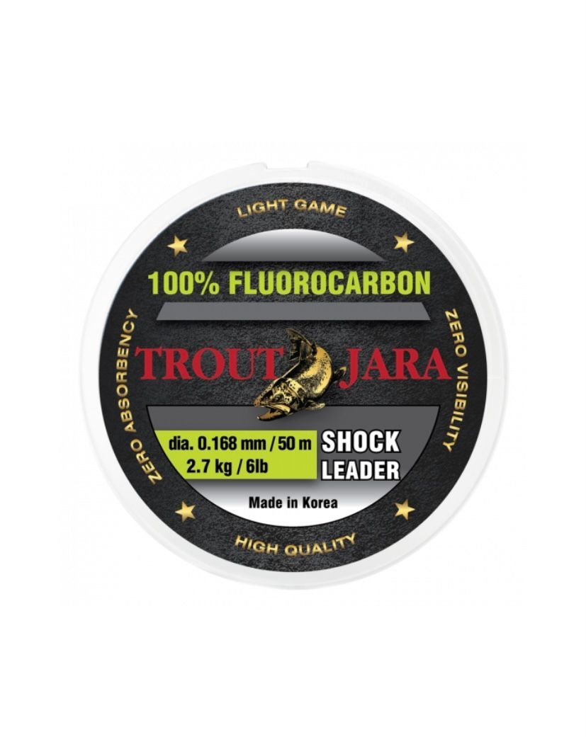 Trout Jara Fluor carbon shock leader onderlijn 50 meter