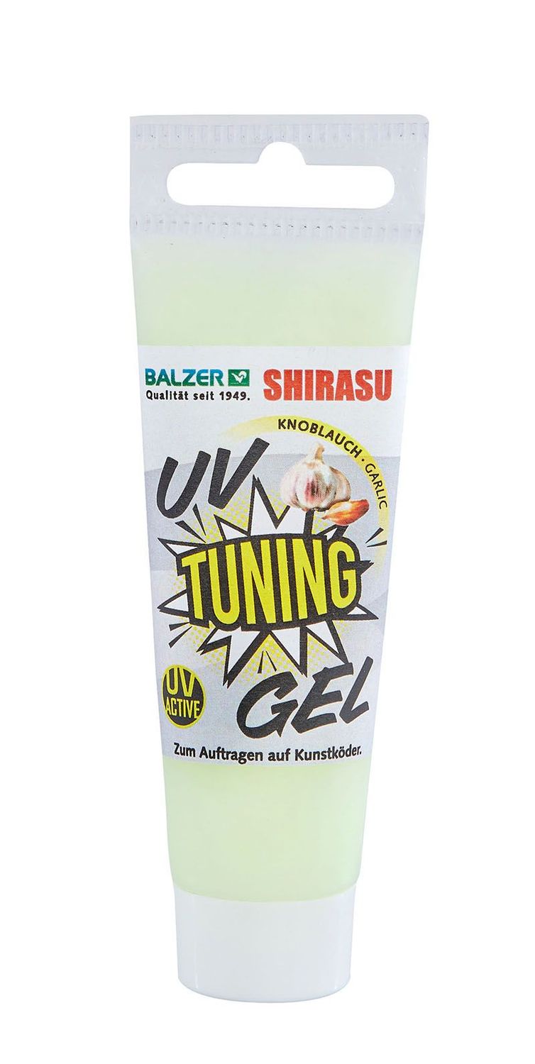 UV tuning gel Balzer Shirasu voor het extra aanlichten van kunstaas