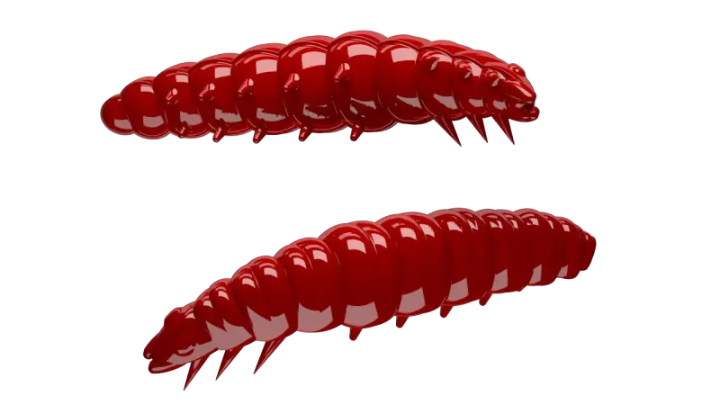 Libra Lures Larva 35 mm | 12 stuks | Kaasgeur | 10 kleurvarianten