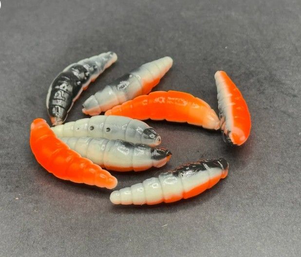 Forellen-Spezis | Mini Puff  Turbo Oranje wit zwart 28 mm UV Active