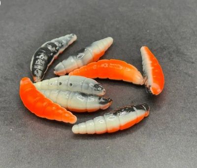 Forellen-Spezis | Mini Puff  Turbo Oranje wit zwart 28 mm UV Active