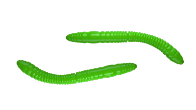 Libra Lures Fatty D Worm Tournament 55 mm | 12 stuks | Kaasgeur | 11 kleurvarianten