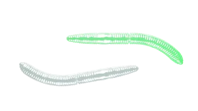 Libra Lures Fatty D Worm 75 mm | 8 stuks |Geur Bubblegum of Kaas | 4 kleurvarianten