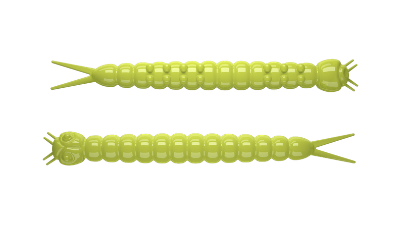 Libra Lures Slight Worm 38 mm | 15 stuks | Kaasgeur | 5 kleurvarianten