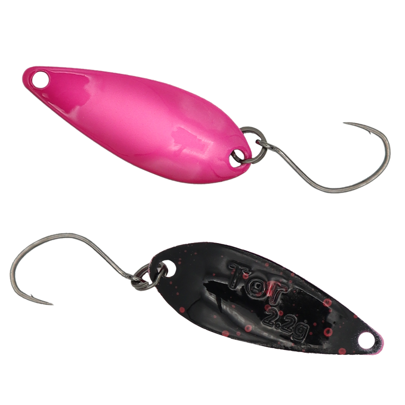 50 % korting Trout Jara forel spoon ED04 Tor 2.2 gram / Hiep 2.6 gram UV Active