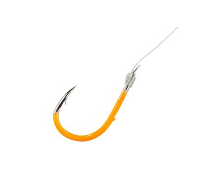 Nu 25 % korting op Balzer forel onderlijnen 60 cm of 140 cm met gekleurde fluo haken 6 stuks per verpakking