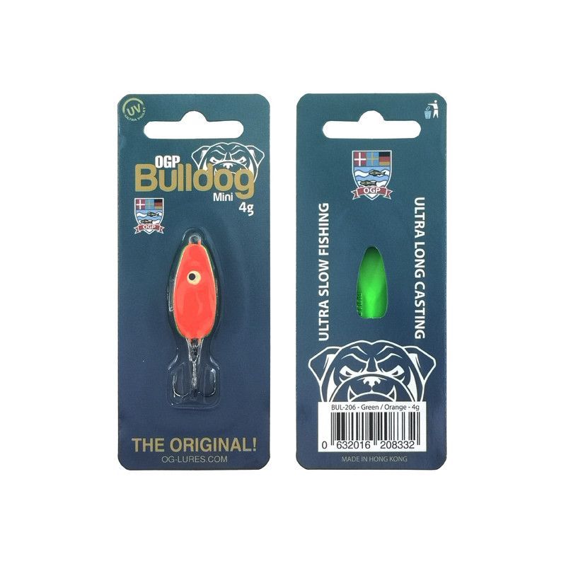 OG Lures Bulldog Mini | 4 gram | Yellow Orange Cross of Yellow Clown nu met 50 % korting