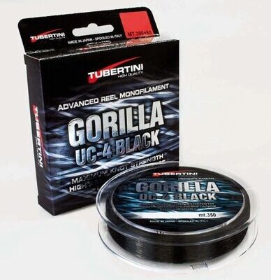 Tubertini Gorilla UC 4 Black forel hoofd lijn in 150 of 350 m voor het forelvissen