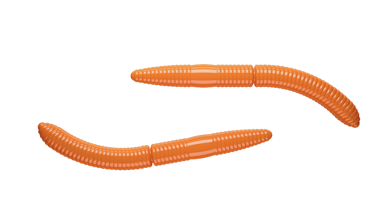 Libra Lures Fatty D Worm 65 mm | 10 stuks | Kaasgeur |18 kleurvarianten