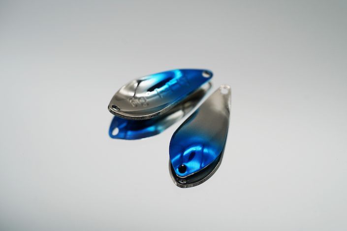 Alfred Forel Spoon kleurcombinatie  02 blauw zilver  1.8g - 2.5 g