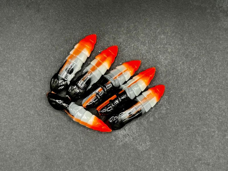 Forellen-Spezis | Hammer Turbo Zwart wit rood 8 stuks