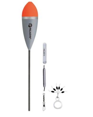 Paladin dobberset 2 3 en 4 gram incl. lood,  glaslood wartel en gummistopper voor het vissel op forel en zalmforel