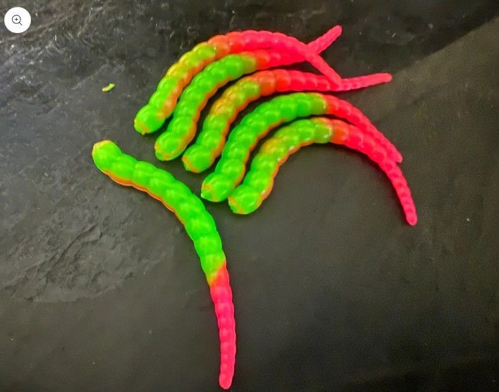 Forellen-Spezis | Racker 6.5 cm groen pink 8 stuks