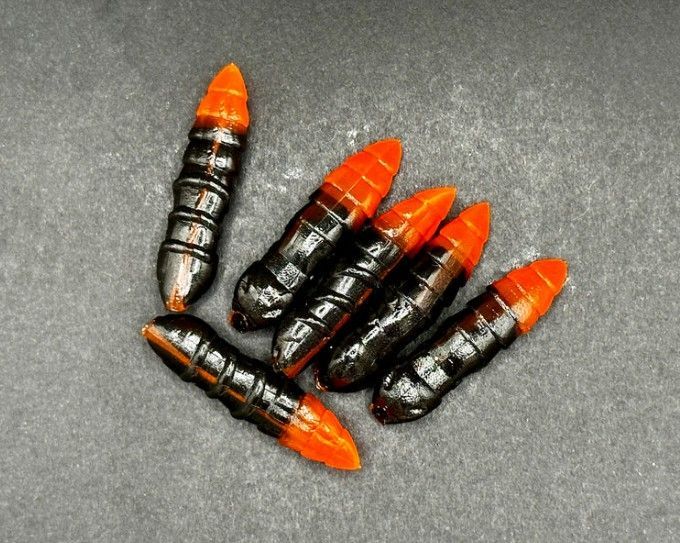 Forellen-Spezis | Hammer black orange 8 stuks