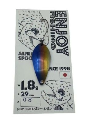 Alfred Forel Spoon 08 blauw koper  1.8g kei mura edition