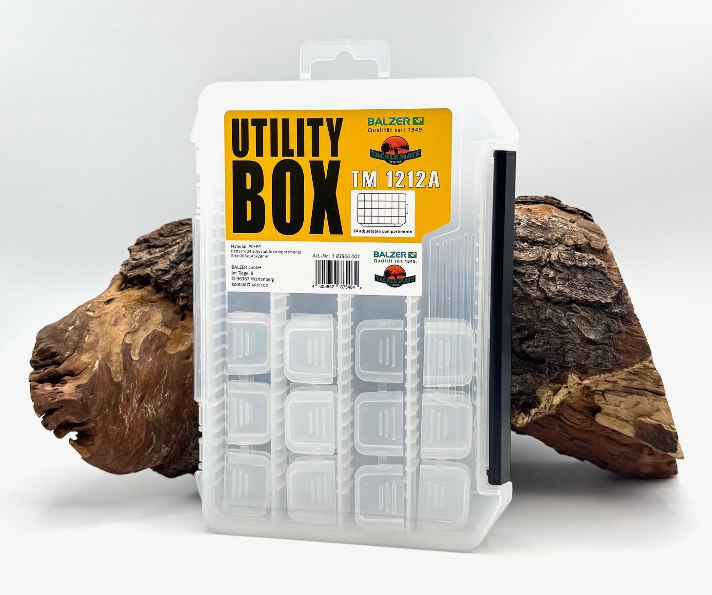 Tackle box TM1212 A en B van Balzer voor het opbergen van je forel aas en kleinmateriaal