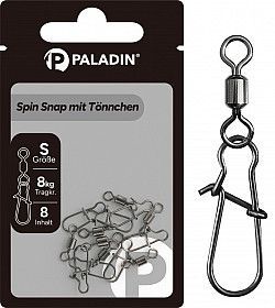 Paladin Spin snap met ton maat M trekkracht 10 kg 8 stuks Paladin Spin snap met ton maat M trekkracht 10 kg 8 stuks