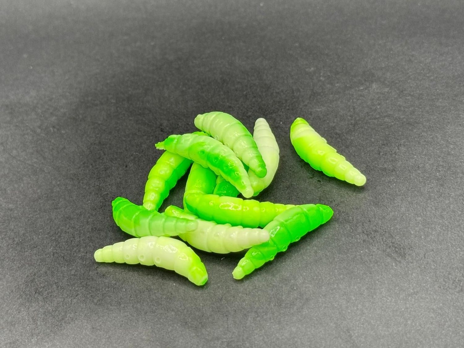 Forellen-Spezis | Mini Puff wit groen 28 mm UV Active Forellen-Spezis | Mini Puff wit groen 28 mm UV Active