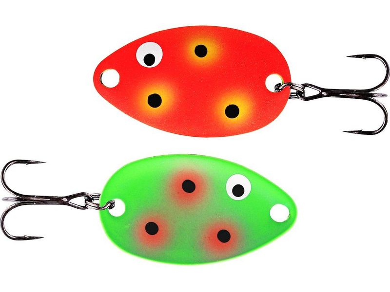 Westin Fidusen  Pink Yellow clown en Orange Green Clown 2.8 gram  3.2 cm