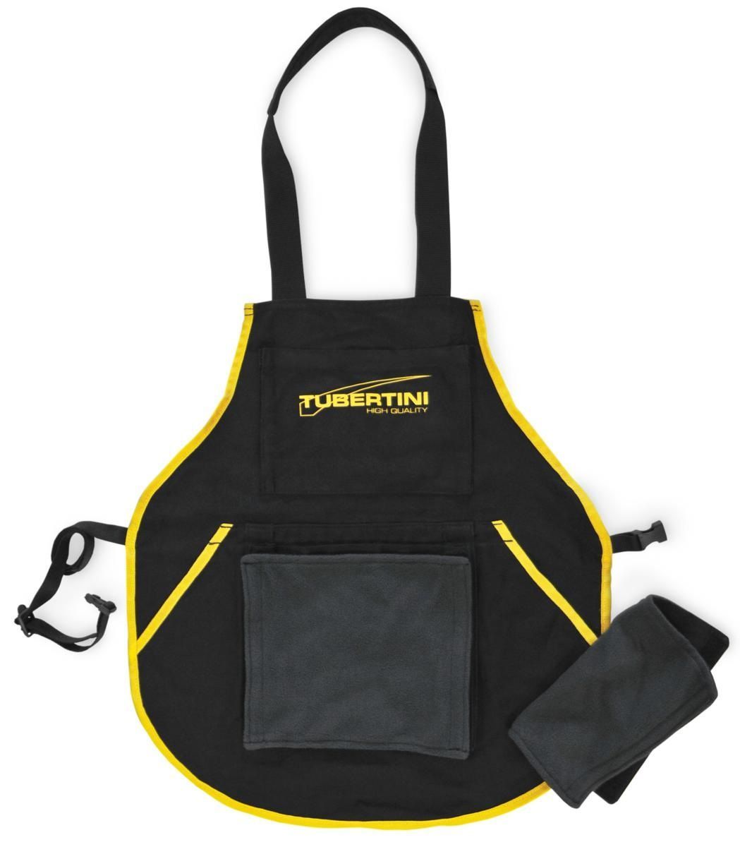 Schort voor het forelvissen inclusief extra handdoek en foreldeal logo op borst