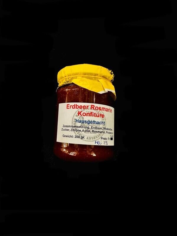 Erdbeer-Rosmarin Konfitüre