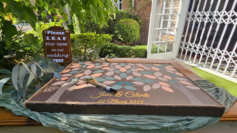 Guestbook board - custom made and handpainted