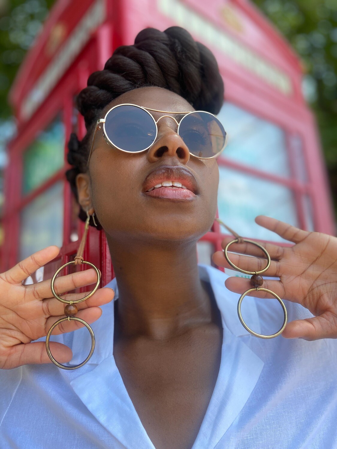 Nozizwe Grand Looped Leather Drop