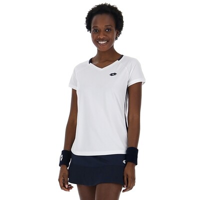 Lotto Squadra II Tee White