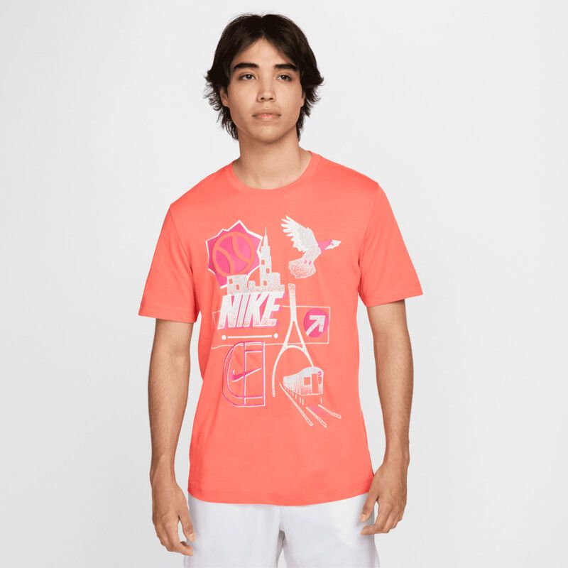 Nike Court Graphic US Open Tee                   (Lt Wild Mango)
