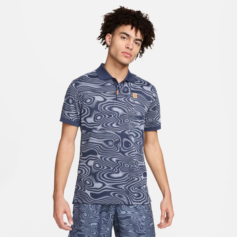 The Nike Heritage Printed Polo            (Thunder Blue)