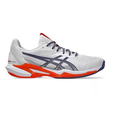 ASICS Solution Speed FF 3 Clay - Men&#39;s (White/Greyish Purple)
