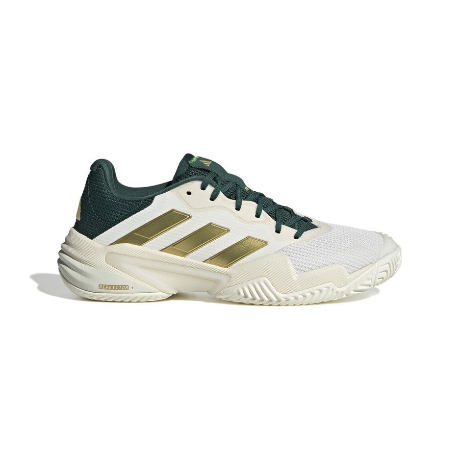 adidas Barricade 13 VTG - Men&#39;s ( White/Gold/Collegiate Green)