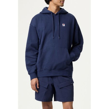 FILA Classic Relaxed Hoodie - Unisex (Navy)