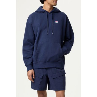 FILA Classic Relaxed Hoodie - Unisex (Navy)