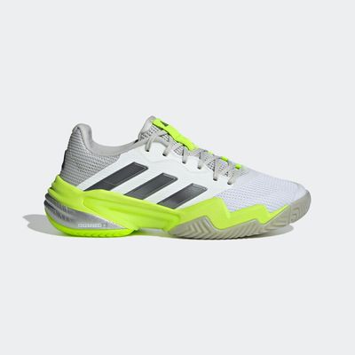 adidas Barricade 13 - Women&#39;s (White/Grey/Lucid Lemon)
