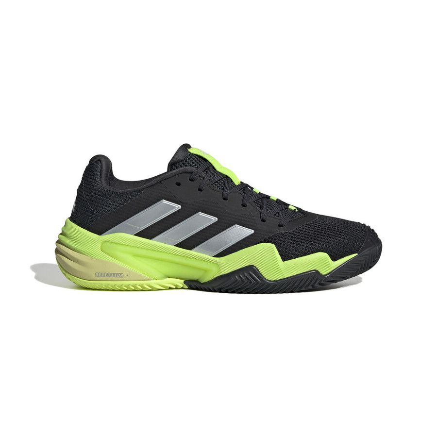 adidas Barricade 13 Clay - Men&#39;s (Black/Silver/Lucid Lemon)