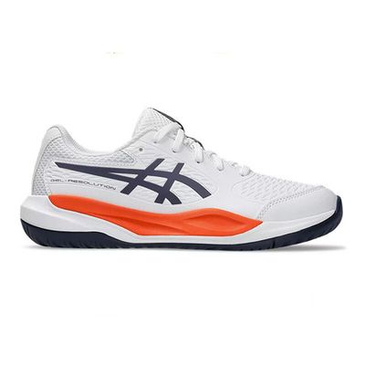 ASICS GEL Resolution X - Kids&#39; (White/Greyish Purple)