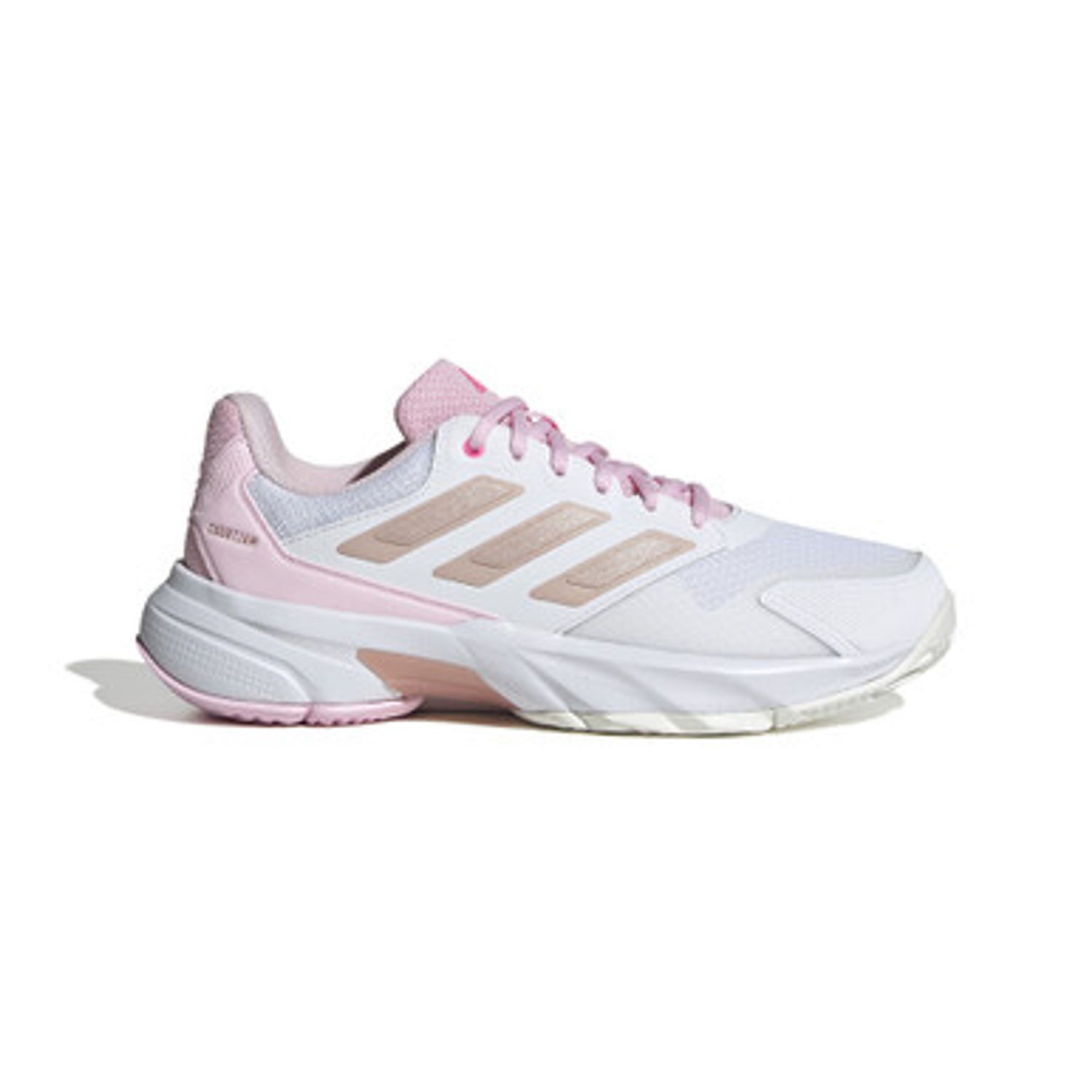 adidas CourtJam Control 3 -Women&#39;s (White/Silver/Lucid Pink)