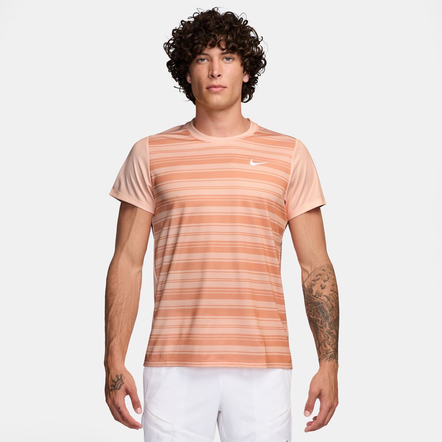 Nike Court Dri-FIT Victory Printed Top - Men&#39;s (Washed Coral)