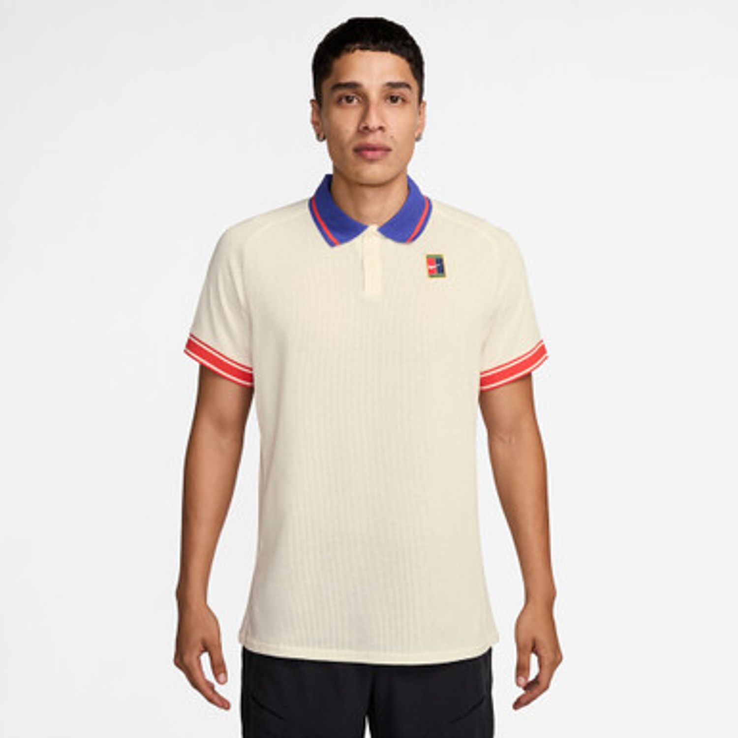 Nike Court Heritage Polo - Men&#39;s (Pale Ivory/Light Crimson/Deep Night)