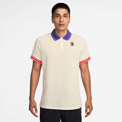 Nike Court Heritage Polo - Men&#39;s (Pale Ivory/Light Crimson/Deep Night)