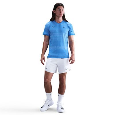Nike Court Advantage Rafa 7&quot; Short - Men&#39;s (White/World Indigo)
