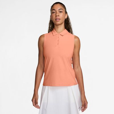 Nike Dri-FIT Victory Sleeveless Polo - Women&#39;s (Apricot Agate)