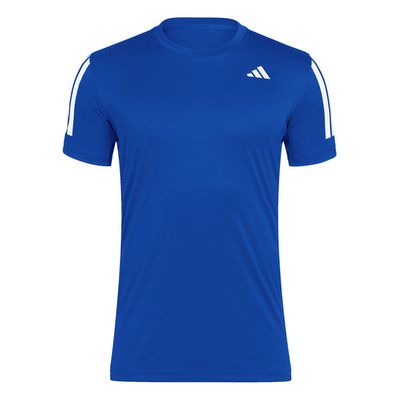 adidas Club 3 Stripes Tee - Men&#39;s (Collegiate Royal)
