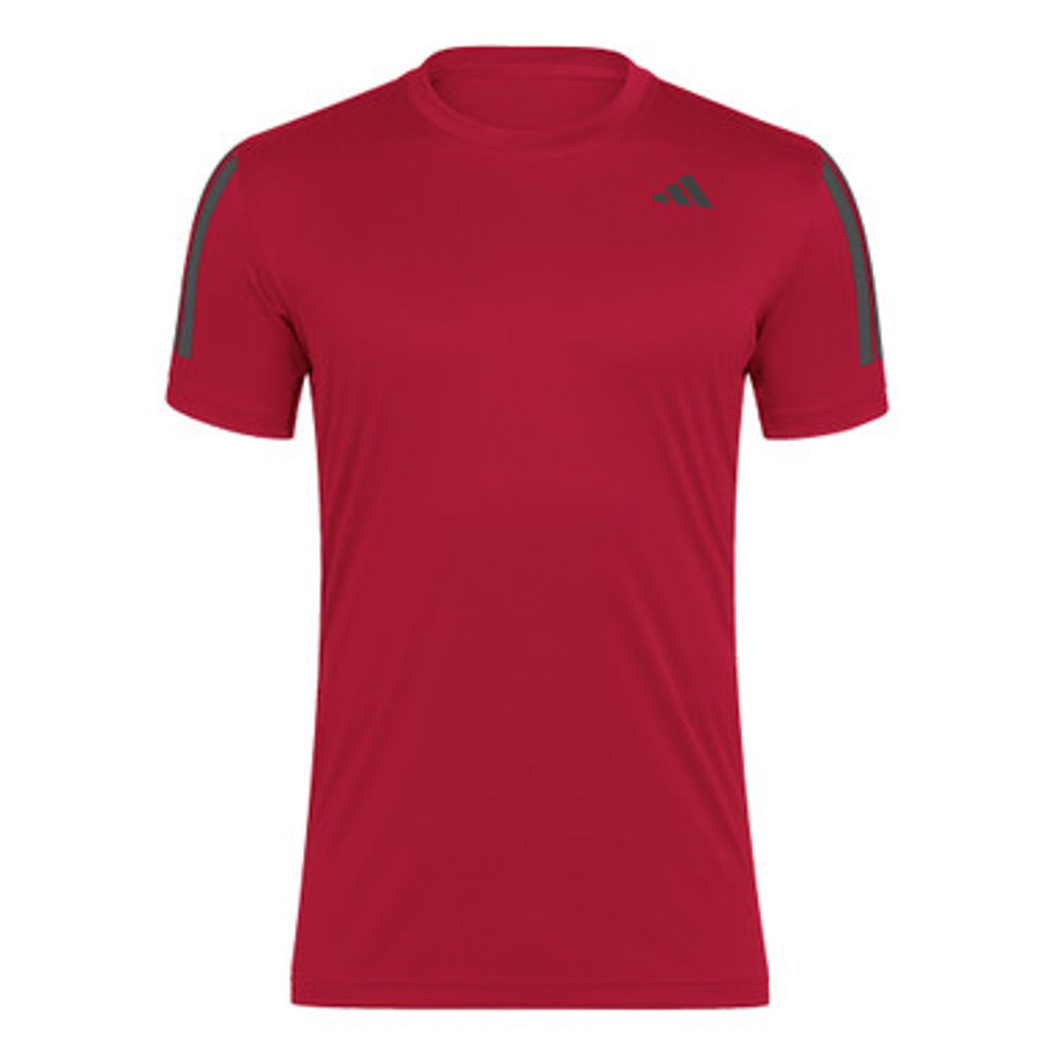 adidas Club 3 Stripes Tee - Men&#39;s (Better Scarlet)