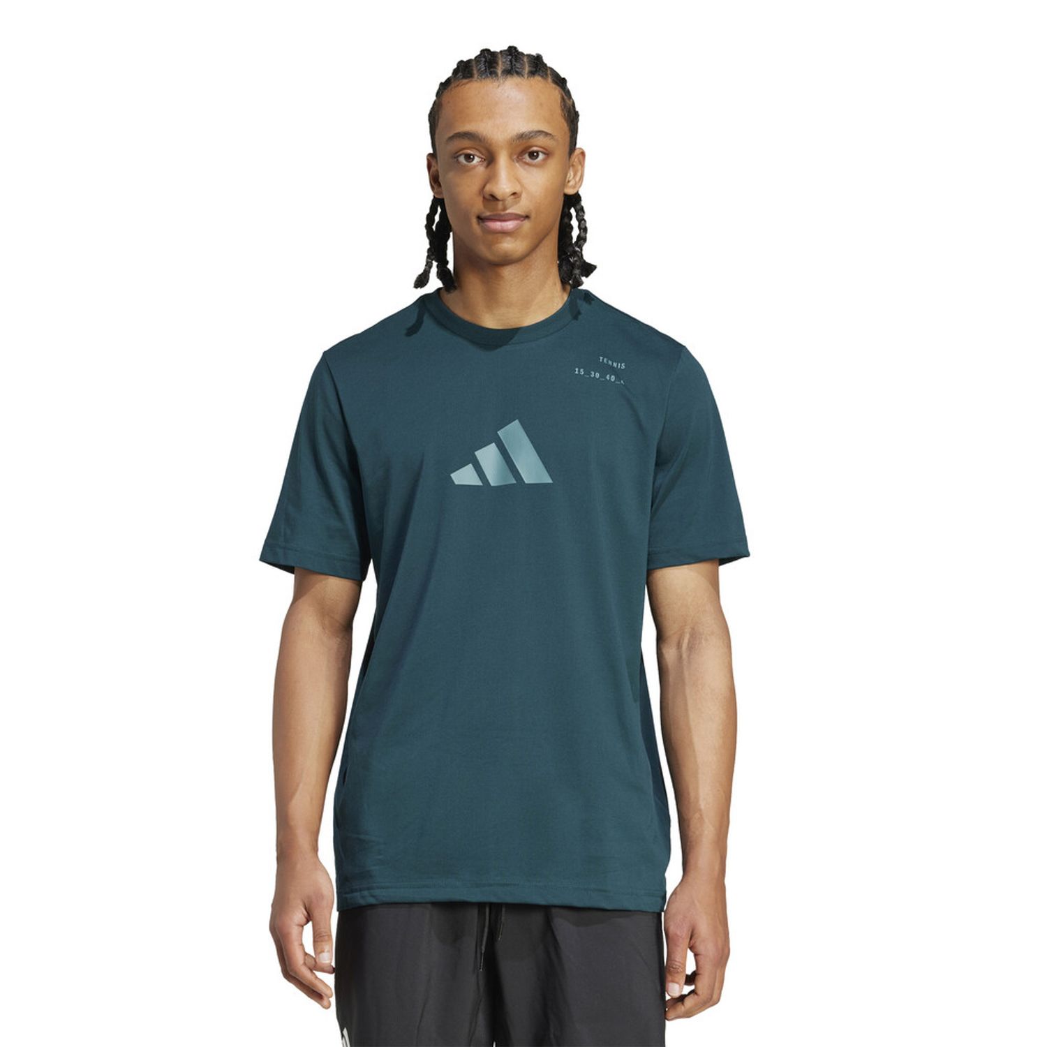 adidas Tennis Category Graphic Tee - Men&#39;s (Aurora Ivy)